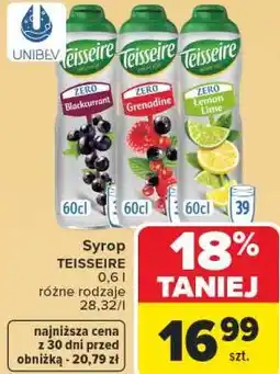 Carrefour Syrop TEISSEIRE oferta