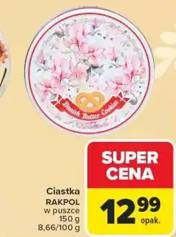 Carrefour Ciastka RAKPOL w puszce oferta