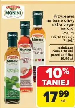 Carrefour Przyprawa na bazie oliwy extra virgin MONINI oferta
