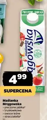 Netto Maślanka Mrągowska pieczony jabłko truskawkowa kiwi i lesne stracciatella oferta