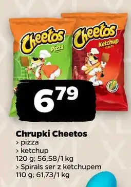 Netto Chrupki Cheetos Spirals ser z ketchupem oferta