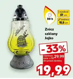Kaufland Znicz szklany Jajko oferta