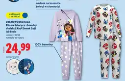Lidl Piżama dziecięca z bawełny z kolekcji Koci Domek Gabi oferta