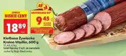 Biedronka Kraina Wędlin Kiełbasa Zywiecka oferta