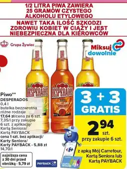 Carrefour Piwo DESPERADOS oferta