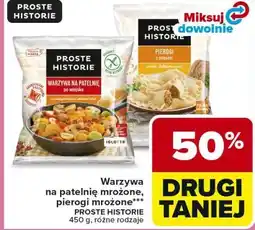 Carrefour Warzywa na patelnię mroŹone, pierogi mroŹone PROSTE HISTORIE oferta