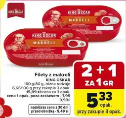 Carrefour Filety z makreli KING OSKAR oferta