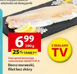 Auchan Dorsz norweski filet bez skóry oferta