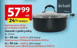 Auchan Garnek ze szklaną pokrywką 30 cm Actuel oferta