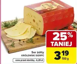 Carrefour Ser żółty KRÓLEWSKI SIERPC oferta