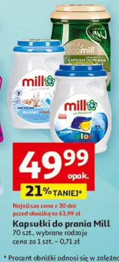 Auchan Kapsułki do prania 2w1 zielona herbata Ecomill oferta