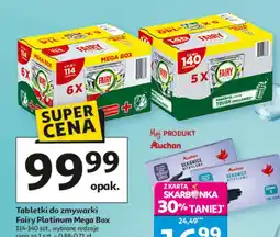 Auchan Kapsułki do zmywarek lemon Fairy All In 1 oferta
