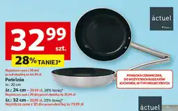 Auchan Patelnia aluminiowa 32 cm Actuel oferta