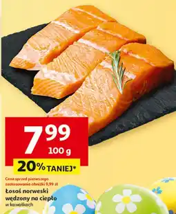 Auchan Łosos norweski wędzony na gorąco oferta