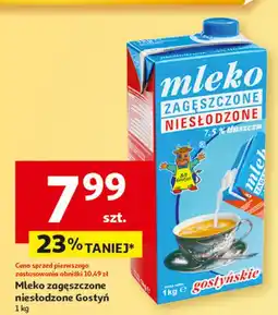 Auchan Mleko zagęszczone niesłodzone Gostyń oferta