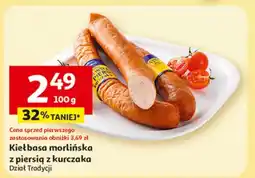 Auchan Kiełbasa morlińska z piersi kurczaka Morliny oferta