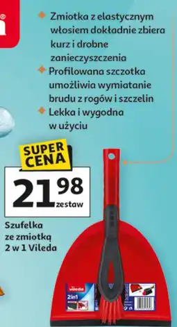 Auchan Szufelka ze zmiotką 2 w 1 Vileda oferta