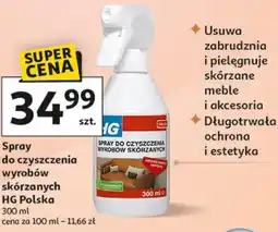 Auchan Spray do czyszczenia wyrobów skórzanych HG Polska oferta