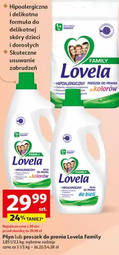 Auchan Płyn lub proszek do prania Lovela Family oferta