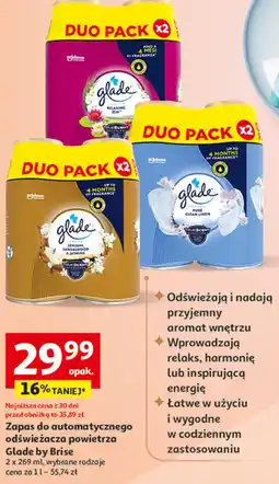 Auchan Zapas do automatycznego odświeżacza powietrza Glade by Brise oferta