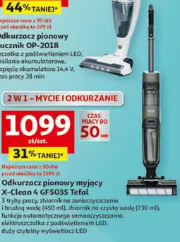 Auchan Odkurzacz pionowy myjący X-Clean 4 GF5035 Tefal oferta
