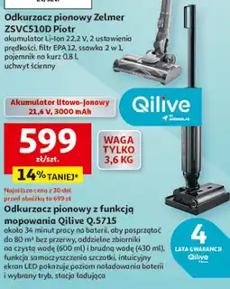 Auchan Odkurzacz pionowy z funkcją mopowania Qilive Q.5715 oferta
