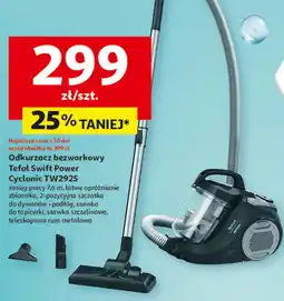Auchan Odkurzacz bezworkowy Tefal Swift Power Cyclonic TW2925 oferta