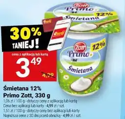 Twój Market Śmietana 12% Primo Zott oferta