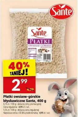 Twój Market Płatki owsiane-g3rskie błyskawiczne Sante oferta