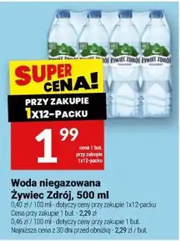 Twój Market Woda niegazowana Żywiec Zdrój oferta