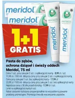Twój Market Pasta do zębów, ochrona dziąseł i świeży oddech Meridol oferta