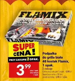 Twój Market Podpałka do grilla biała 48 kostek Flamix, 1 opak oferta
