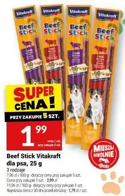 Twój Market Beef Stick Vitakraft dla psa oferta