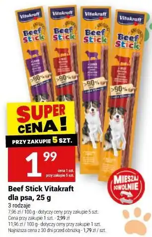 Twój Market Beef Stick Vitakraft dla psa oferta