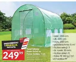 Twój Market Tunel foliowy Green 2x3x2 m Focus Garden, 1 szt oferta