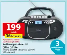 Auchan Radiomagnetofon z CD cyfrowe radio FM, odtwarzacz CD/MP3, USB, bluetooth oferta