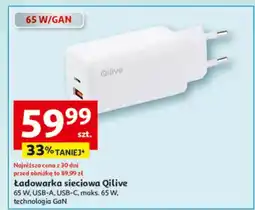 Auchan Ładowarka sieciowa 65W USB-A, USB-C oferta