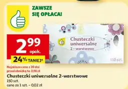 Auchan Chusteczki uniwersalne 2-warstwowe oferta