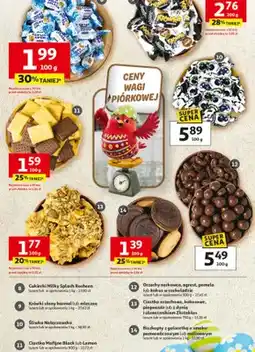 Auchan Biszkopty z galaretką o smaku pomarańczowym lub malinowym oferta