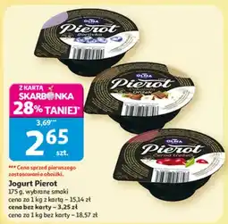 Auchan Jogurt Pierot, wybrane smaki oferta