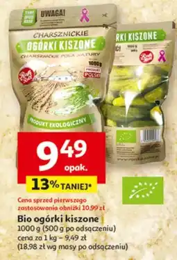 Auchan Bio ogórki kiszone oferta