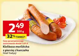 Auchan Kiełbasa morlińska z piersią z kurczaka oferta
