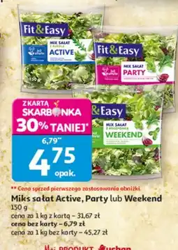 Auchan Miks sałat Active, Party lub Weekend oferta
