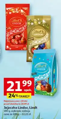 Auchan Jajeczka Lindor, Lindt 180g, wybrane rodzaje oferta