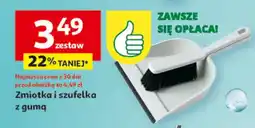 Auchan Zmiotka i szufelka z gumą oferta