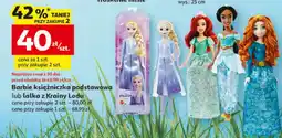 Auchan Barbie księżniczka podstawowa lub lalka z Krainy Lodu oferta