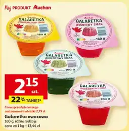 Auchan Galaretka owocowa, różne rodzaje oferta