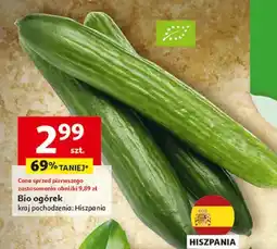 Auchan Bio ogórek, kraj pochodzenia: Hiszpania oferta
