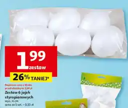 Auchan Zestaw 6 jajek styropianowych oferta