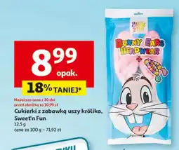 Auchan Cukierki z zabawką uszy królika oferta